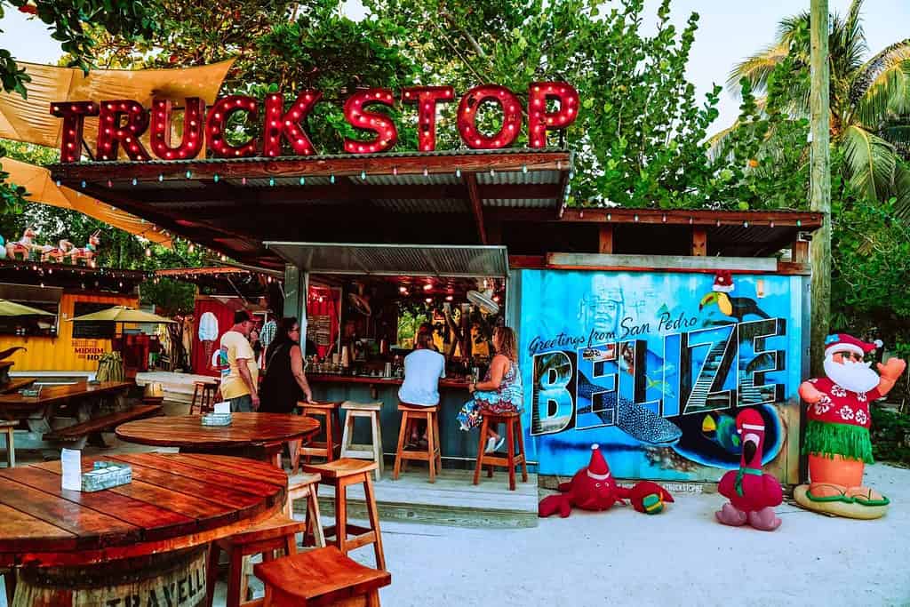 The truck Stop in Ambergris Caye
