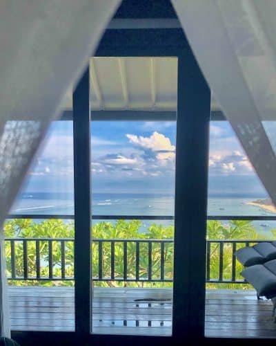 View from room in Batu Karang Nusa Lembongan