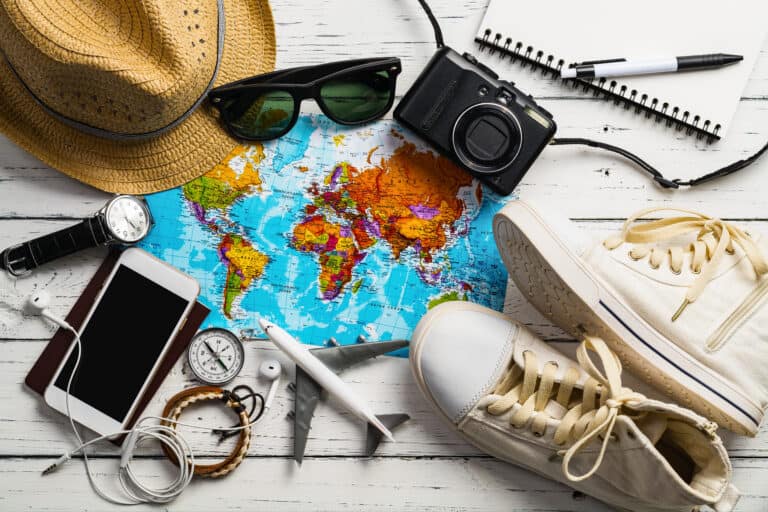 Unique travel gifts including jewelry, cameras, shoes, and more.