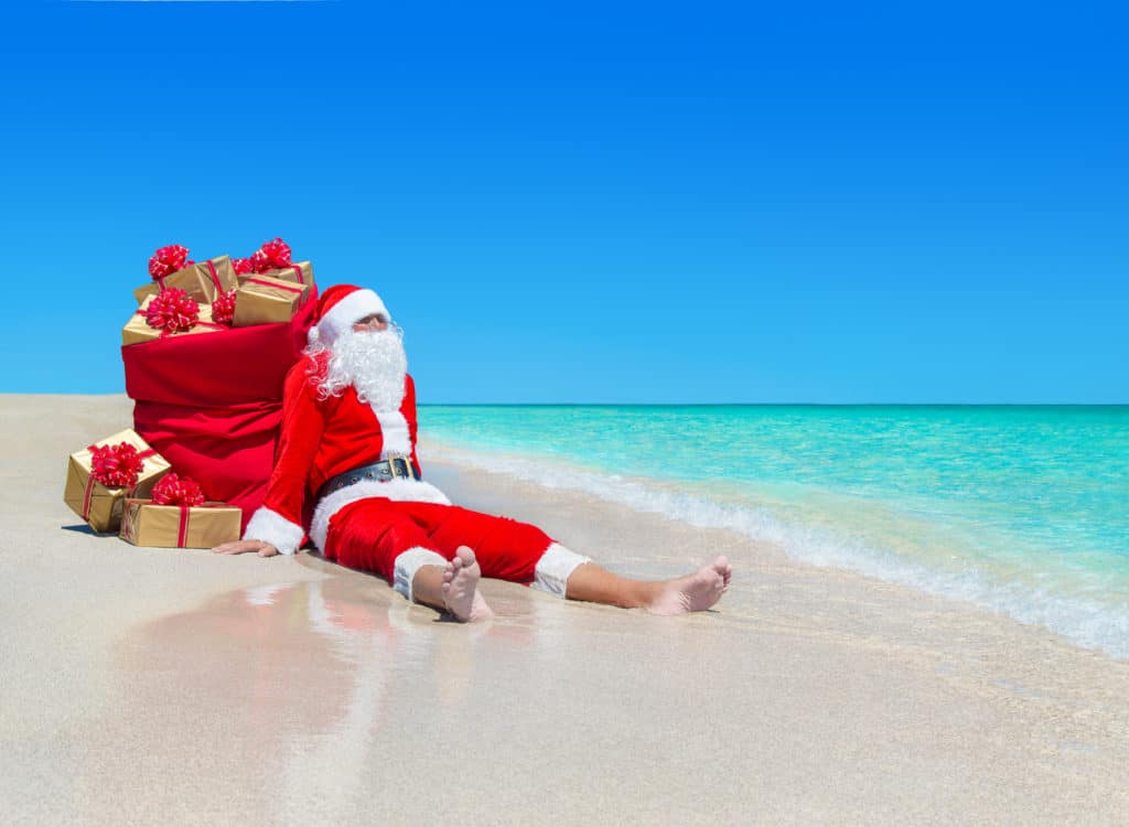 Santa on Christmas vacation