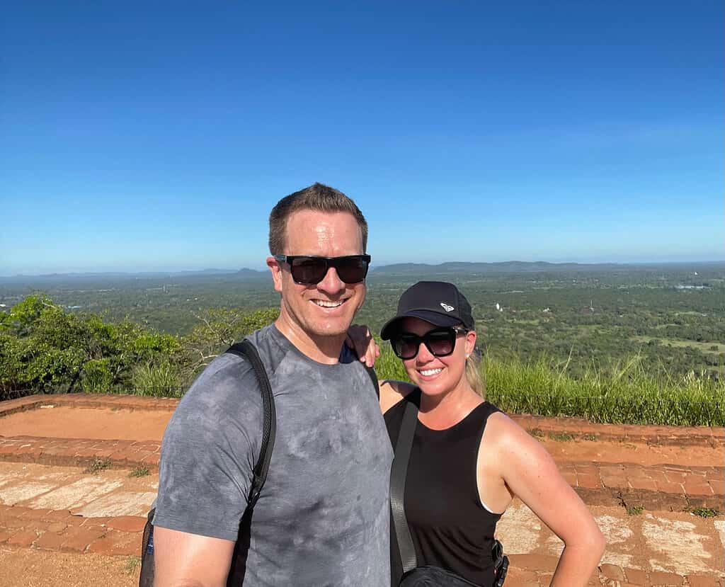 Sri Lanka Sigiriya rock view from the top