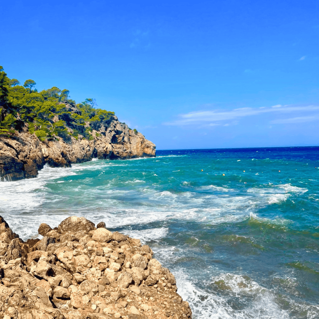 The beach at Cala Deia