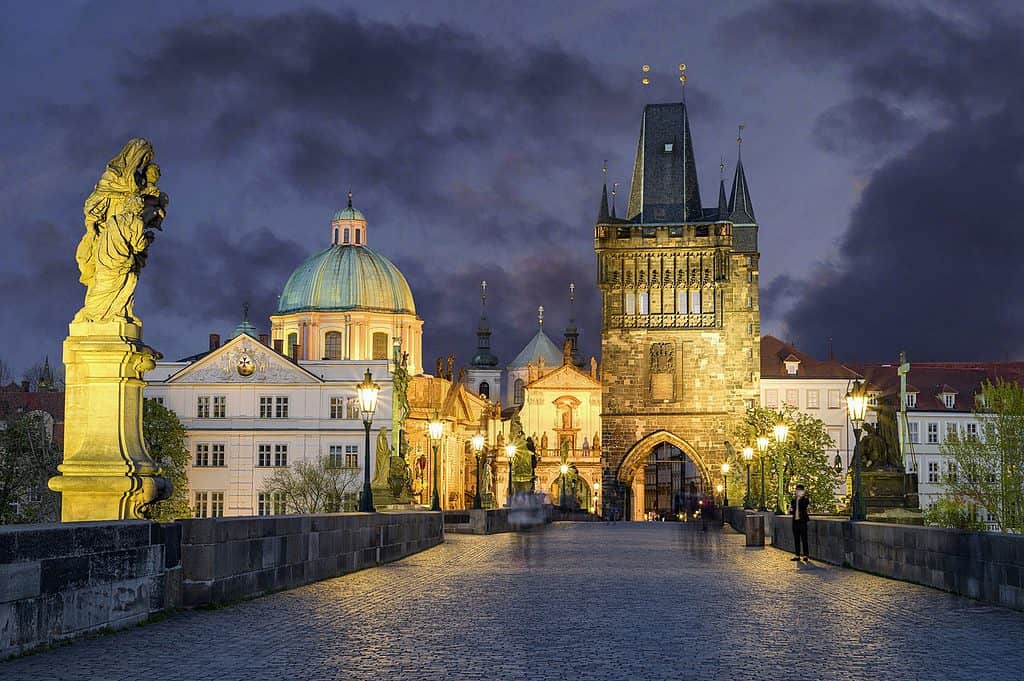 charles bridge, is prague nice at night