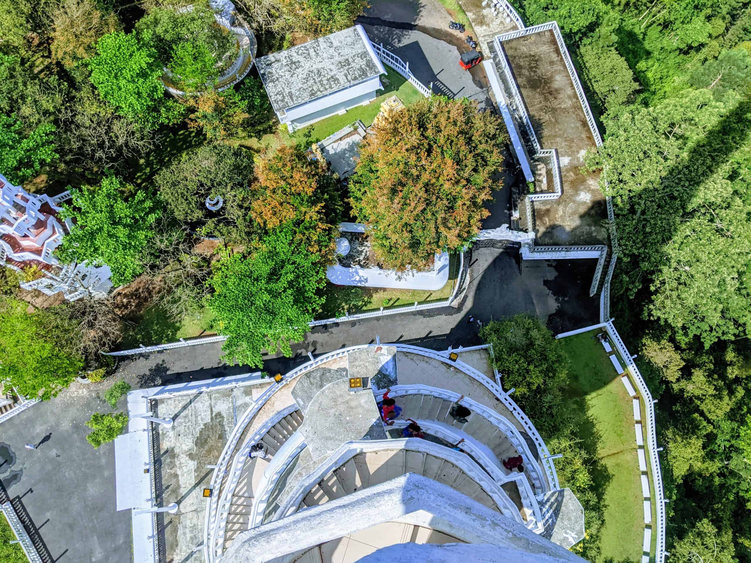 Views from the top of the spiral tower in Gampola