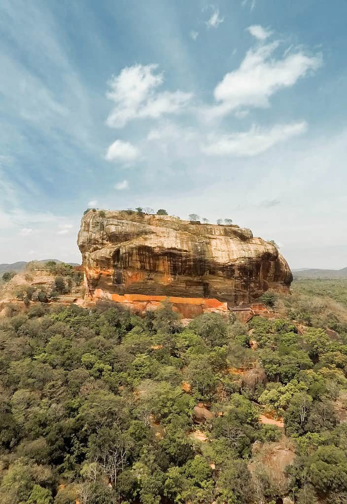 Lion Rock in Matale District Sri Lanka