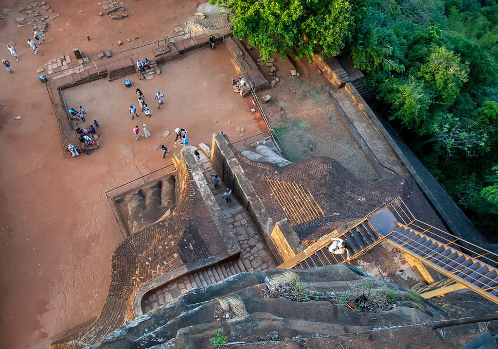 Sigiriya Rock Fortress from above