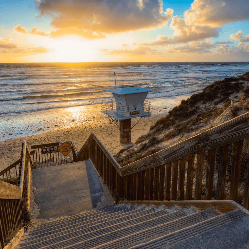 One of the best things to do in Encinitas California is go to the beach!
