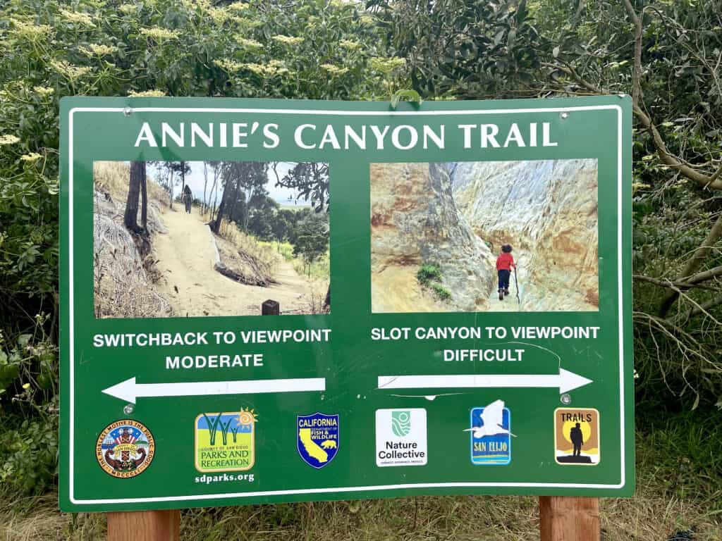 Annie's Canyon Trail near Encinitas California.