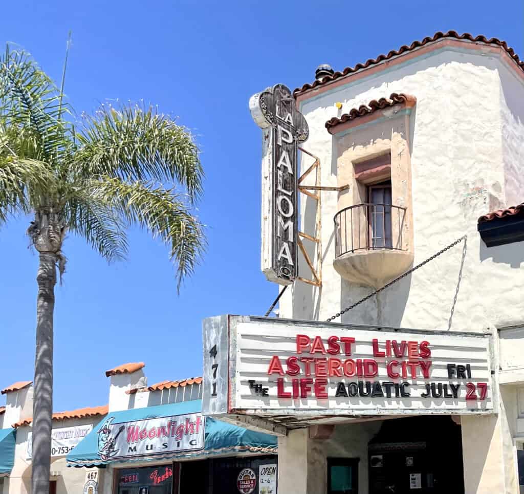 Watch a movie at La Paloma Theater in Encinitas
