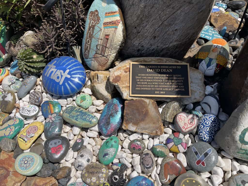 Cheerful rocks at the Rock Garden Encinitas