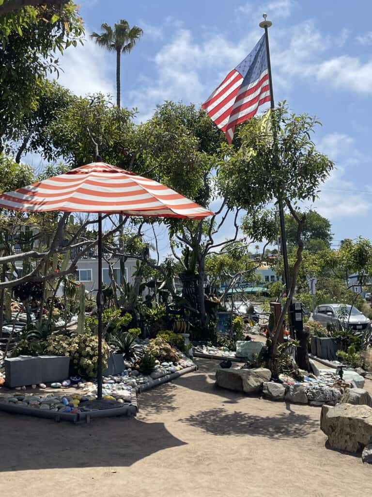 Rock garden in Encinitas, California