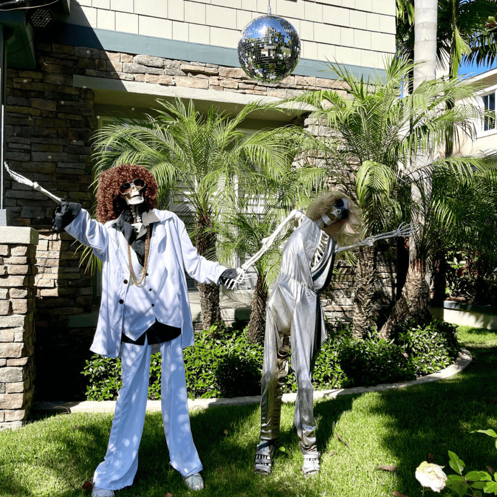 Disco themed house on Halloween in Bressi Ranch.
