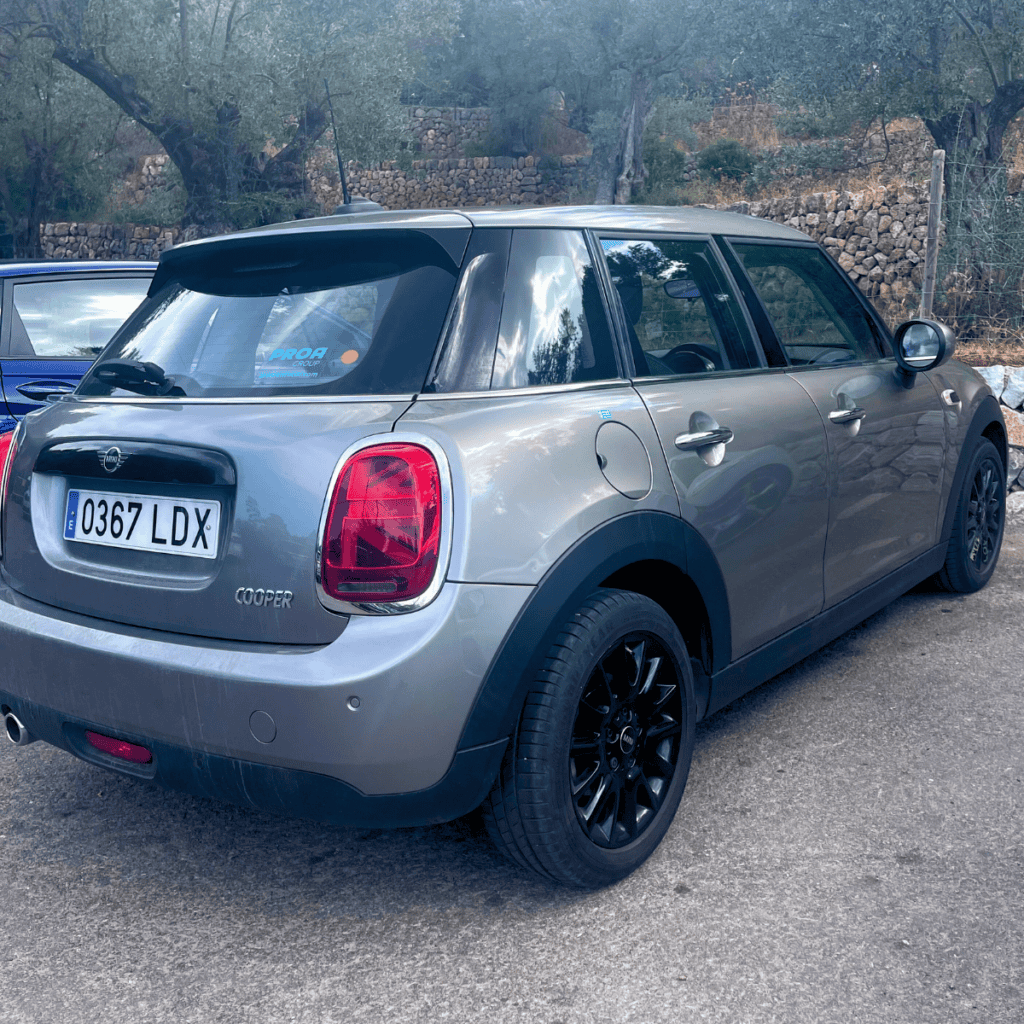 Our tiny Mini Cooper was the perfect size for our road trip in Mallorca.