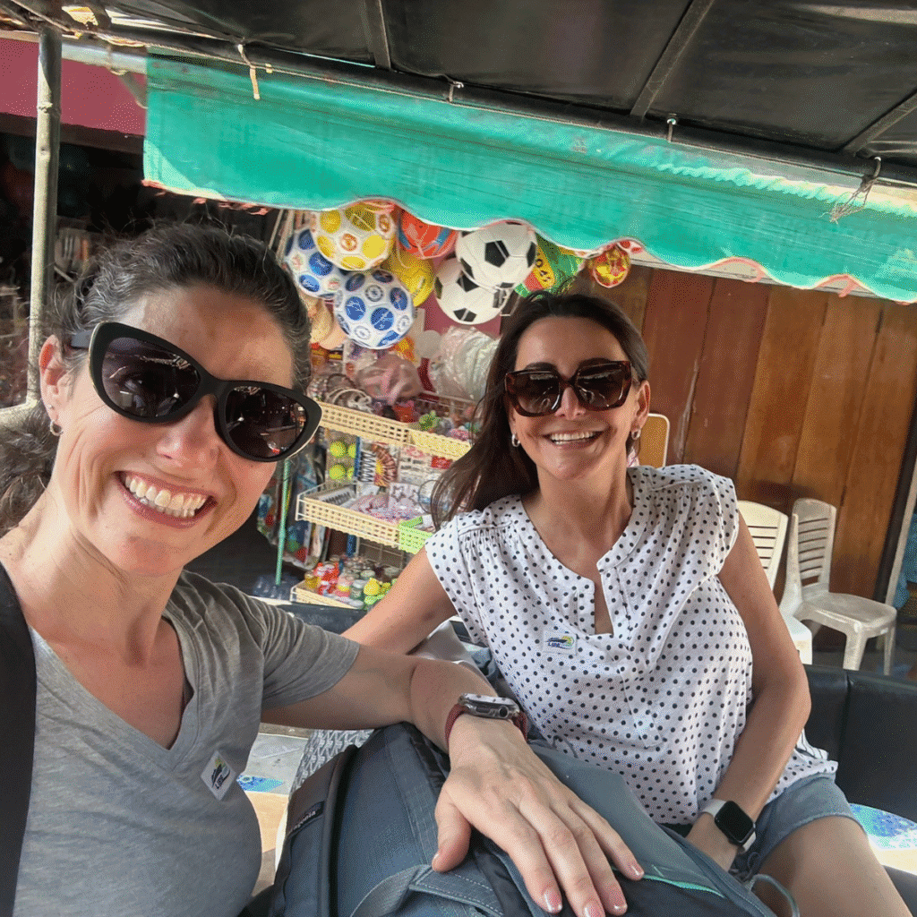 Women in tuk tuk getting around Koh Lipe Thailand